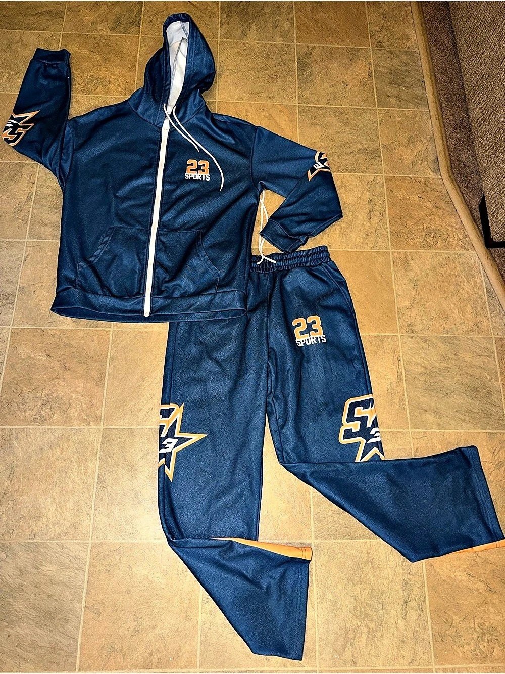 MANFINITY 23 Sports men  Medium Blue Athletic Set Like New